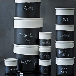 Chalkboard Utility Jars by Canvas