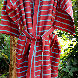 Bathrobe by Kara Weaves of Kerala