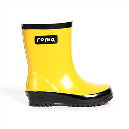 Glossy Yellow Rain Boot by Roma Boots