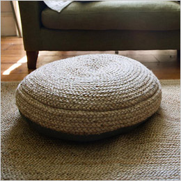 Hemp Pouf by Nkuku