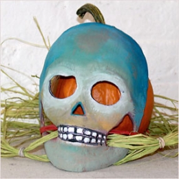 Paper Mache Skull Mask